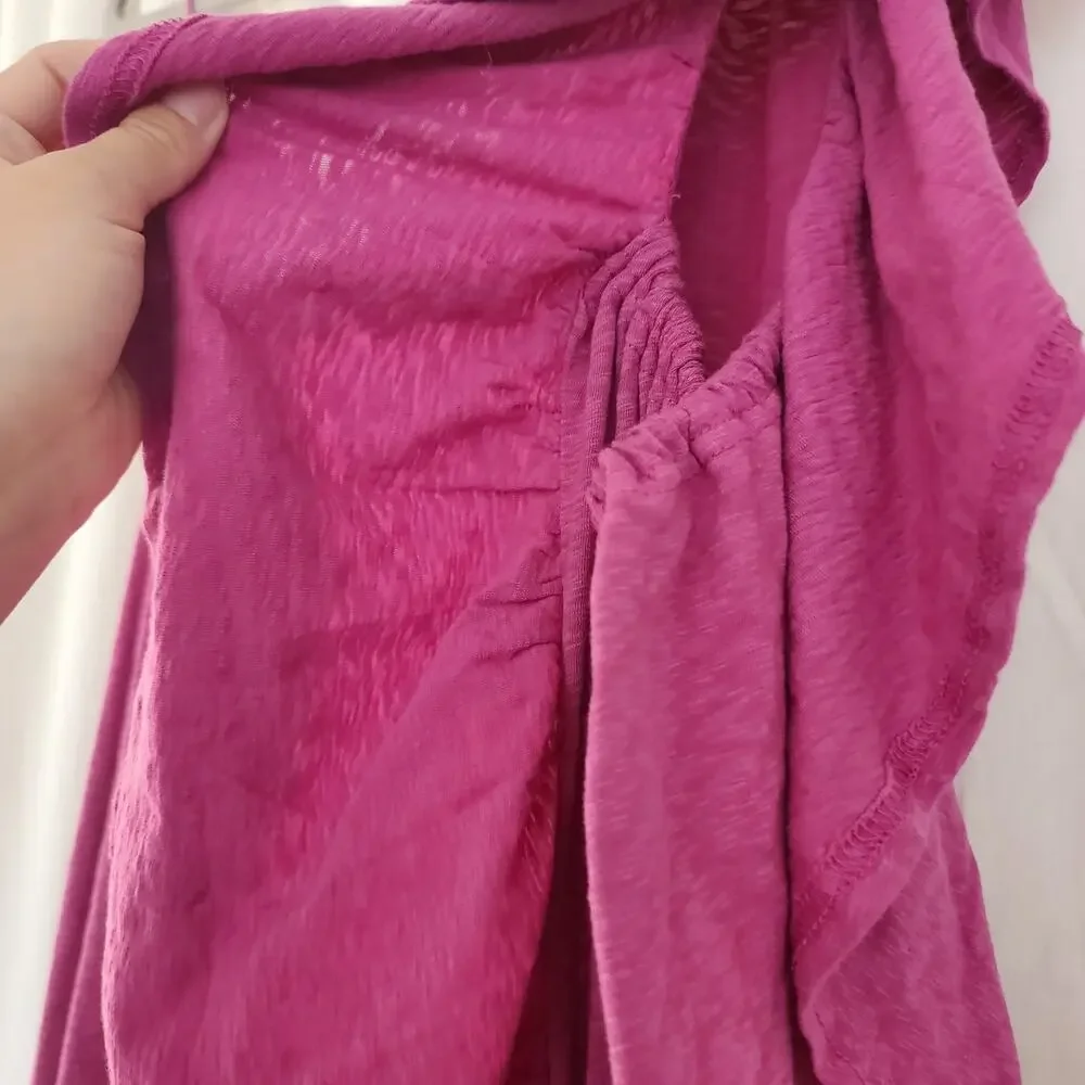 Free people beach Elisa Maxi Dress Dahlia Mauve NWT S oversized relaxed cotton - Picture 5 of 11